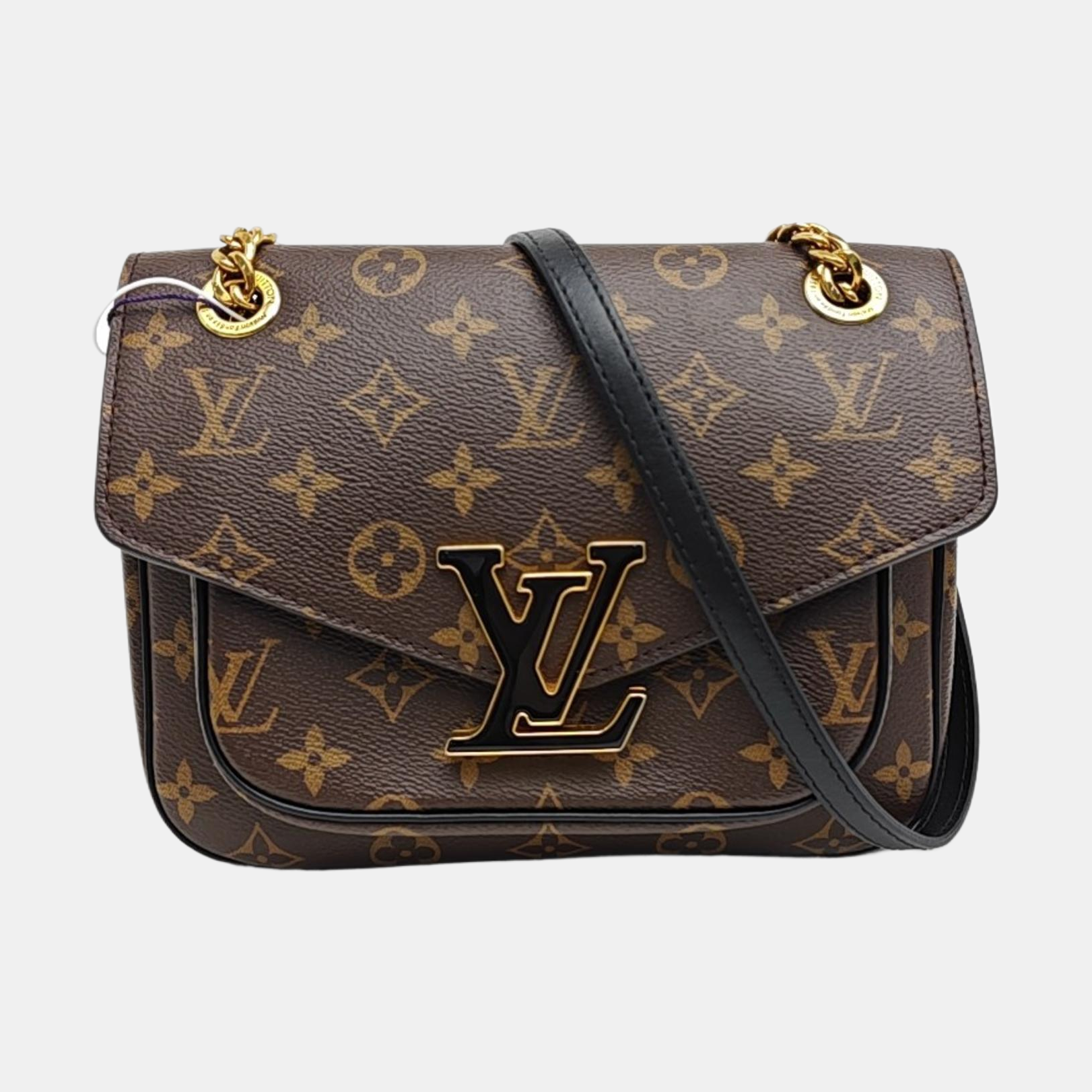 PASSY Monogram Coated Canvas Brown