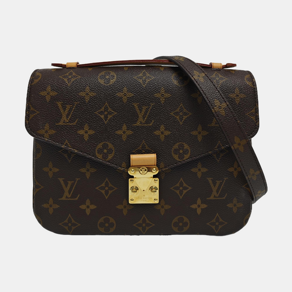 MÉTIS MM Monogram Coated Canvas Brown