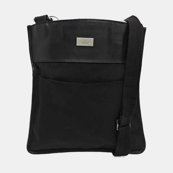 Fabric Shoulder Bag Black
