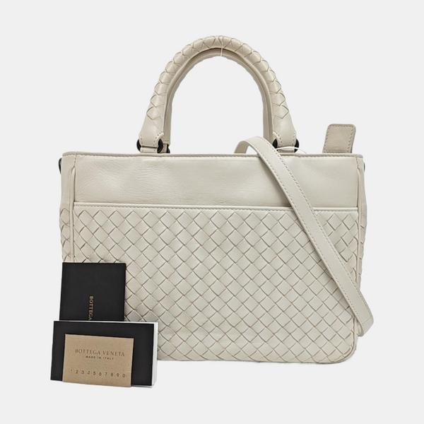 Lambskin Tote Bag White