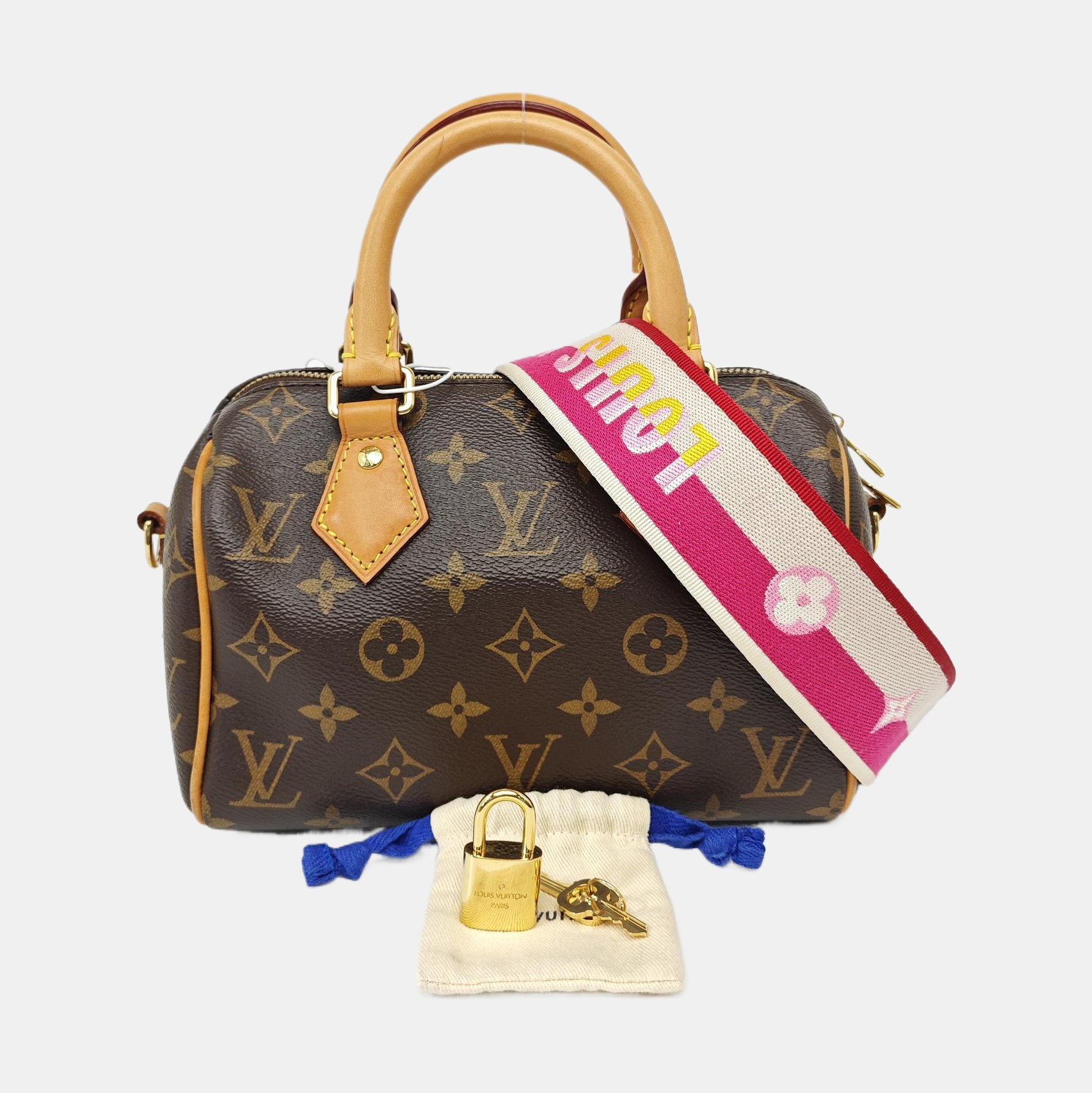 SPEEDY 20 Monogram Coated Canvas Brown