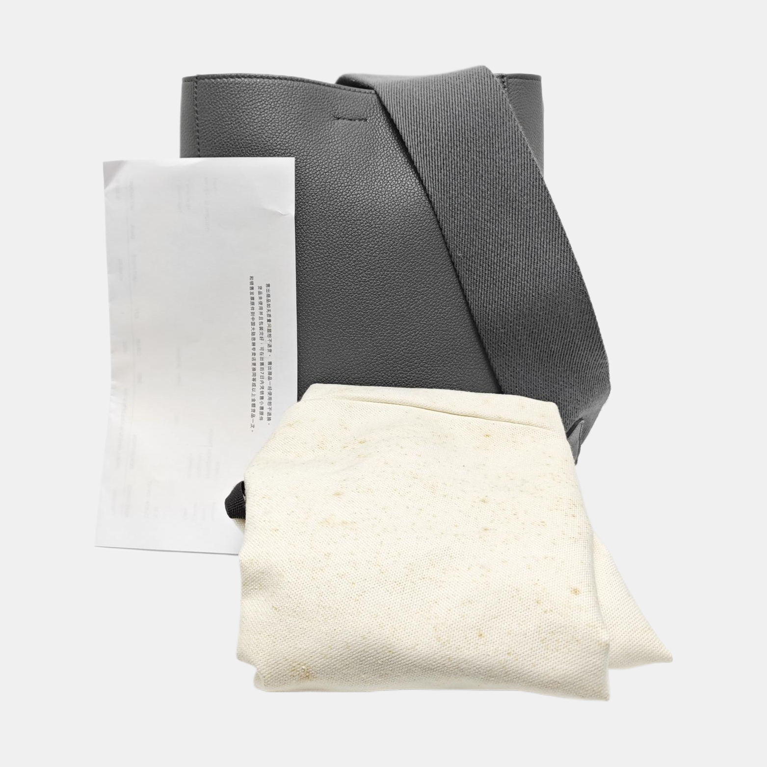 SANGLE Small Calfskin Gray