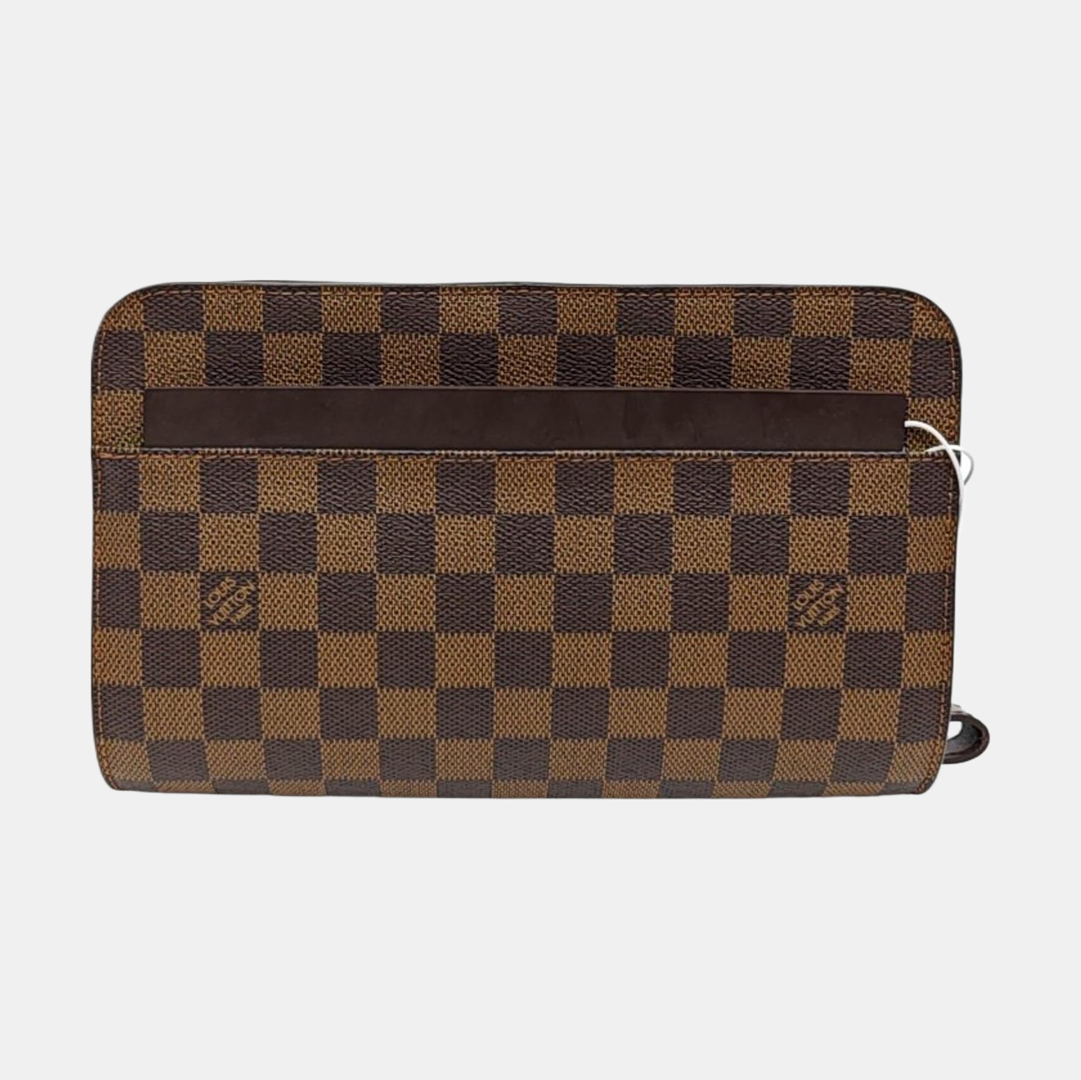 SAINT LOUIS Damier Ebene Coated Canvas Brown
