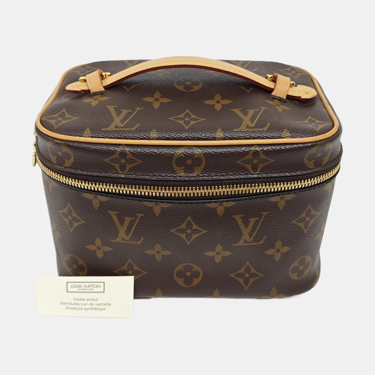 NICE Mini Monogram Coated Canvas Brown