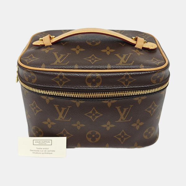 NICE Mini Monogram Coated Canvas Brown