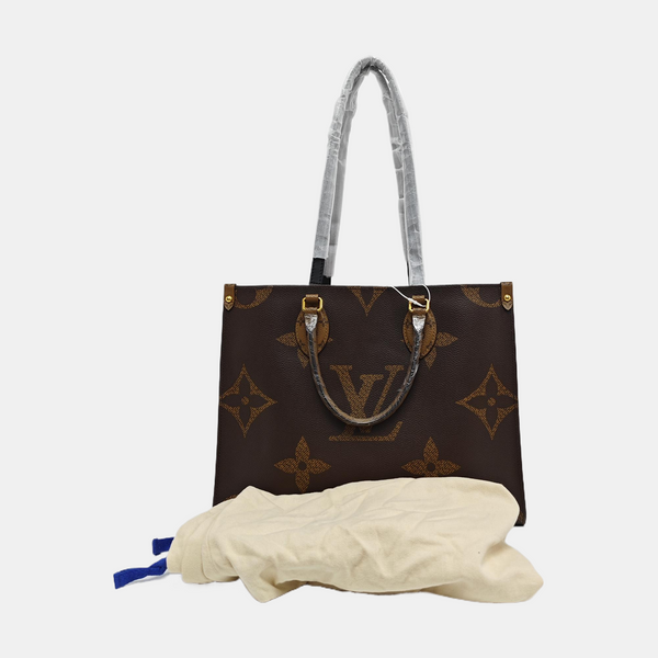 ONTHEGO MM Monogram Coated Canvas Brown