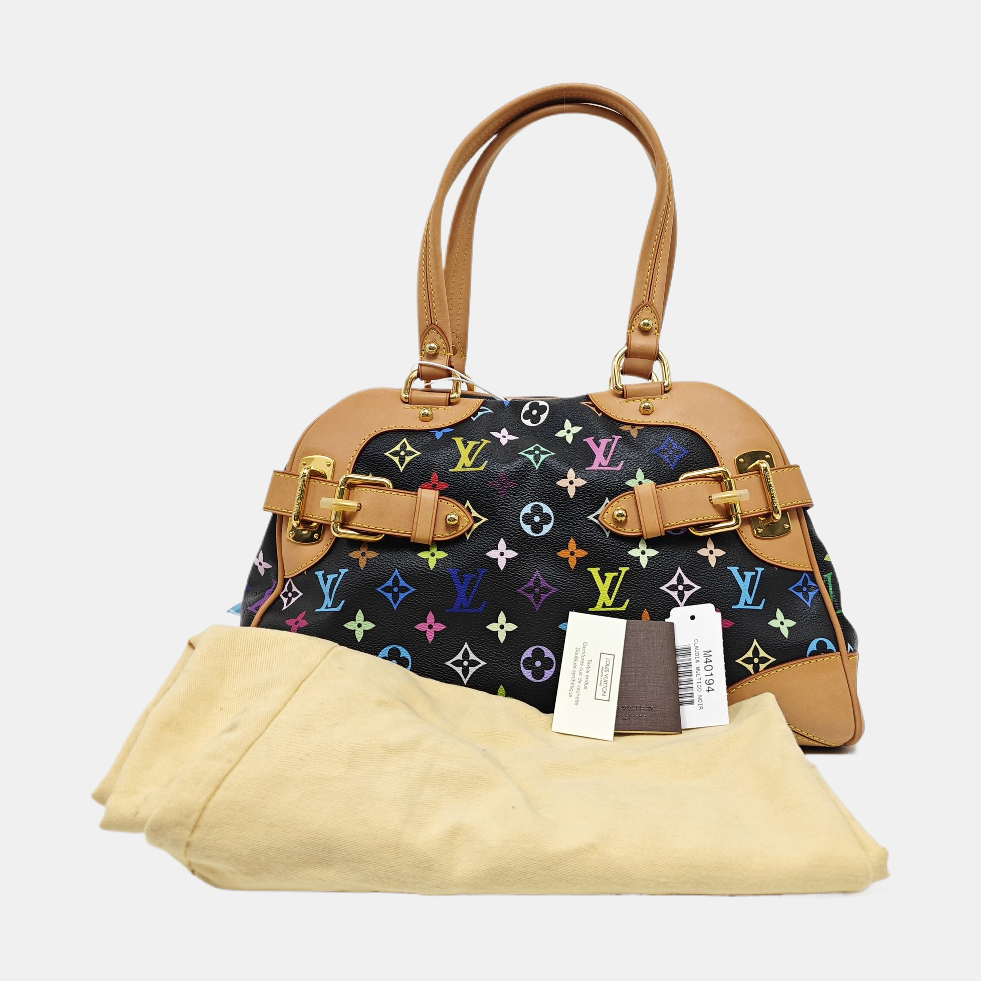 LV × TM CLAUDIA Monogram Coated Canvas Black