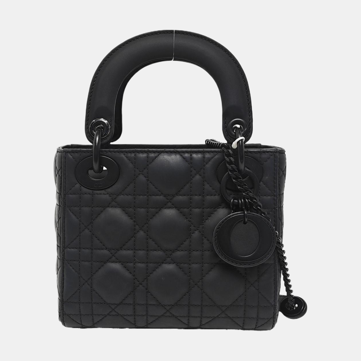 Lady Dior Mini Cannage Lambskin Black