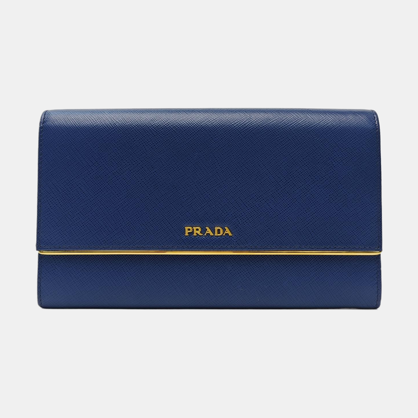 Calfskin Clutch Large Blue