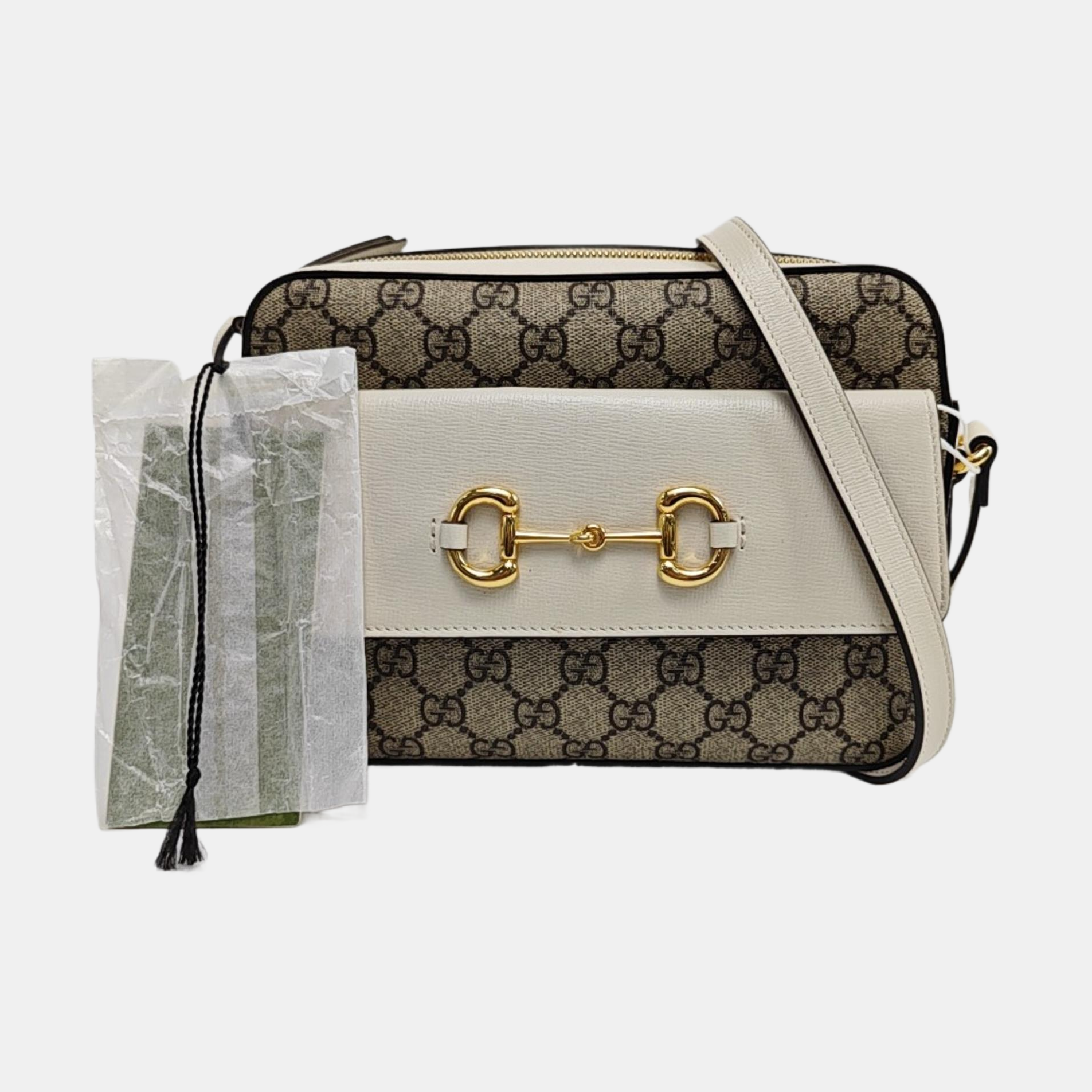 Authenticated pre-owned  Horsebit 1955 Small Coated Canvas Multicolor - Shoulder Bag at Looply