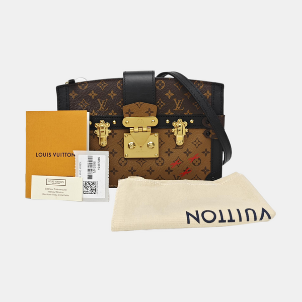 TRUNK Monogram Coated Canvas Brown