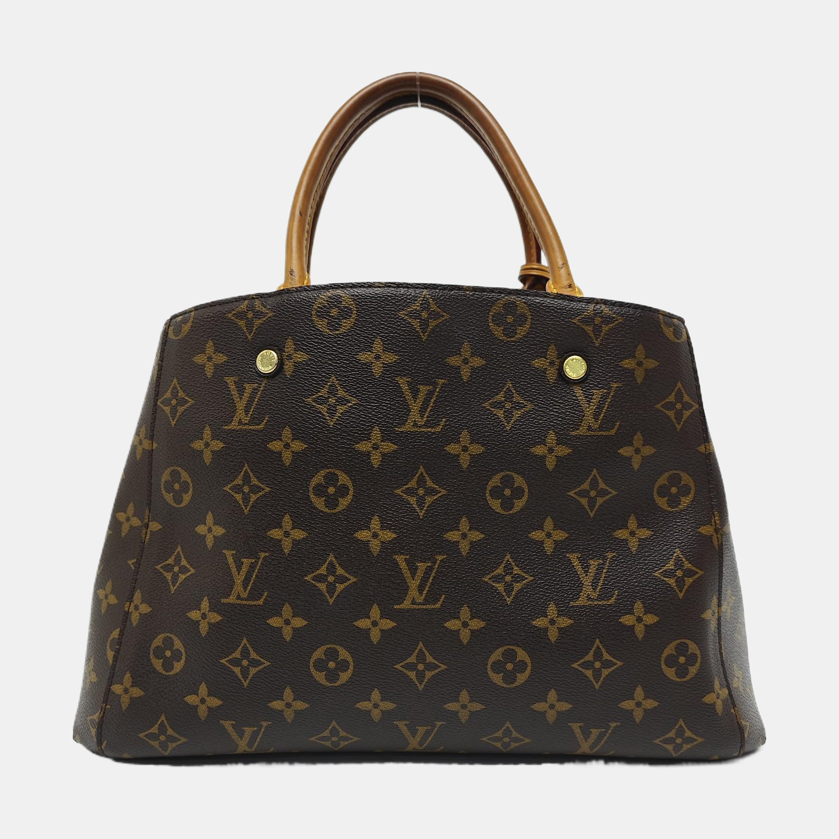 MONTAIGNE Monogram Coated Canvas Brown