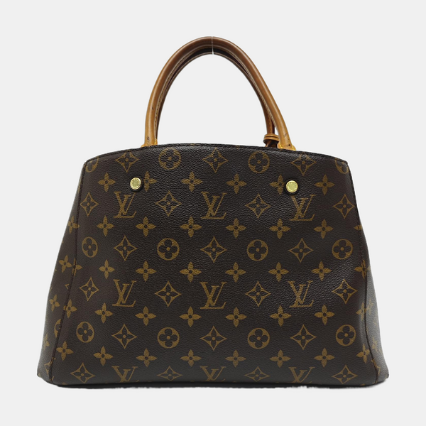 MONTAIGNE Monogram Coated Canvas Brown