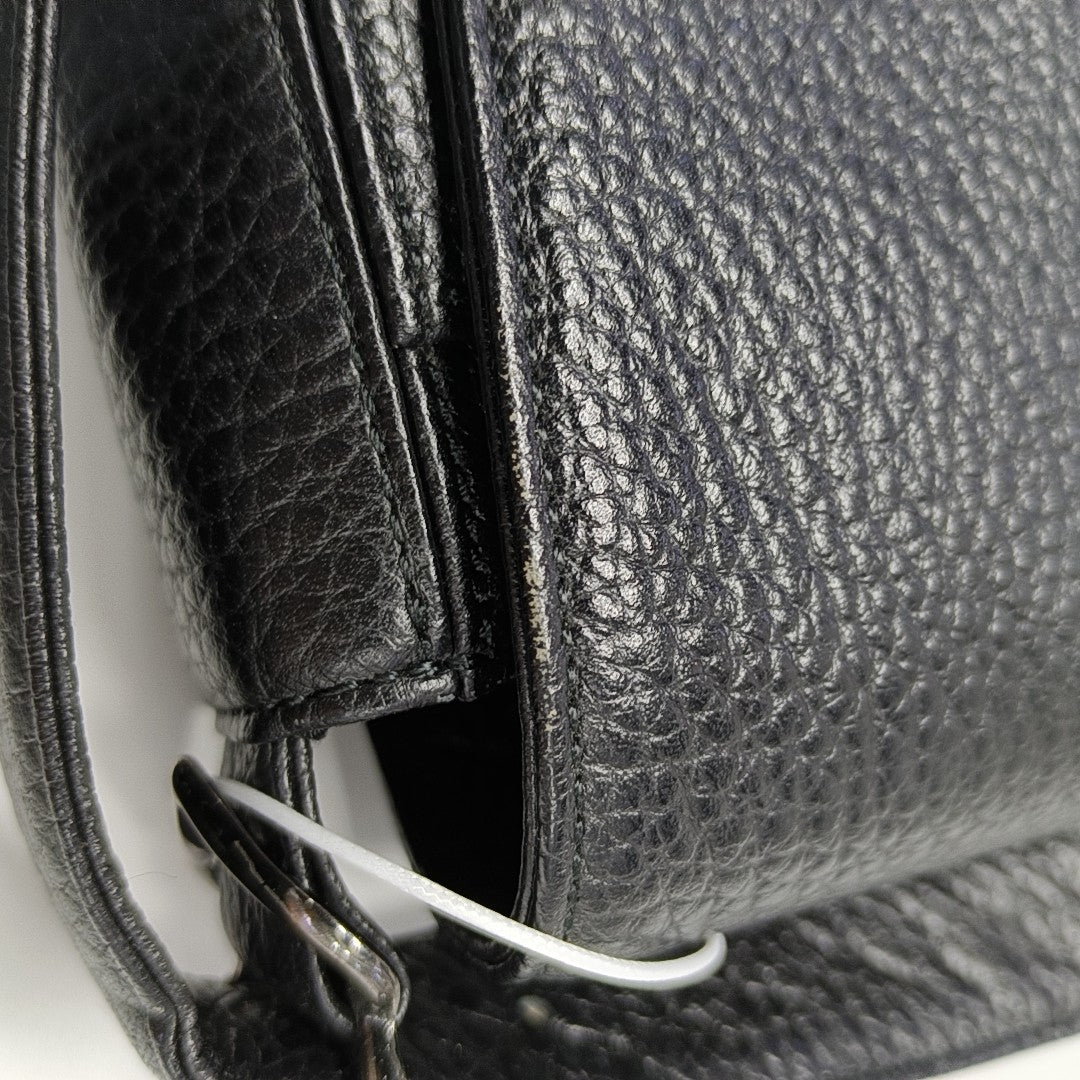Calfskin Shoulder Bag Black