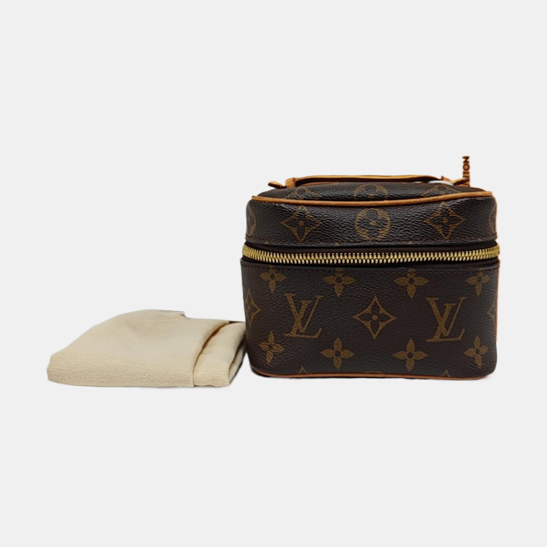 NICE Super Mini Monogram Coated Canvas Brown