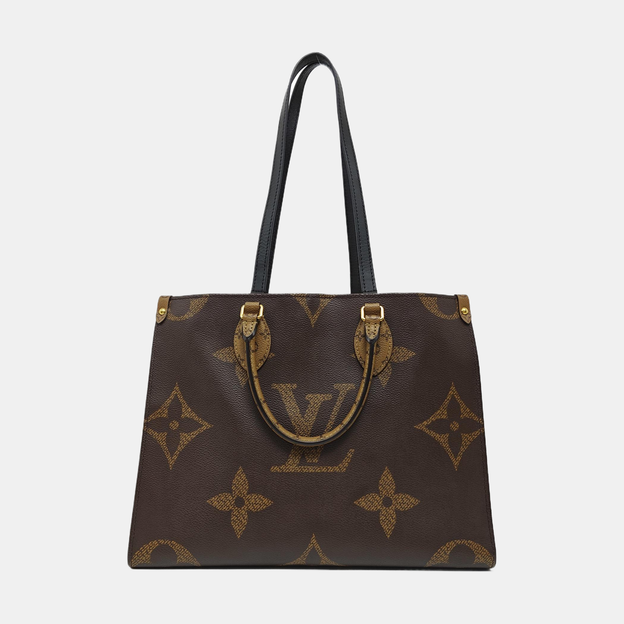 ONTHEGO MM Monogram Coated Canvas Brown