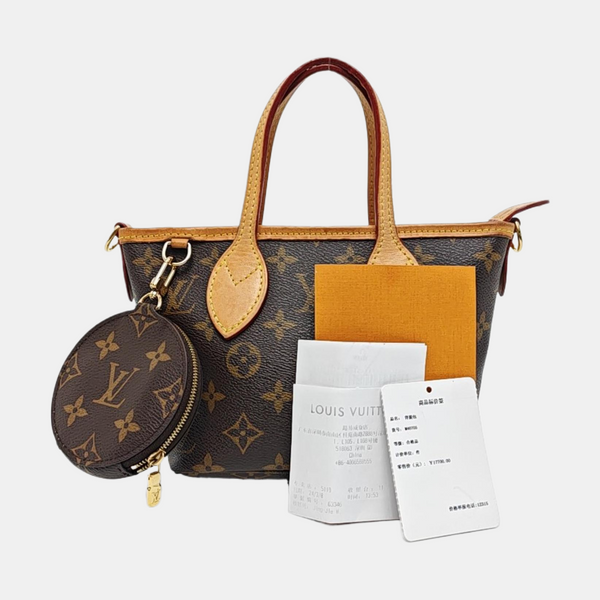 NEVERFULL BB Monogram Coated Canvas Brown