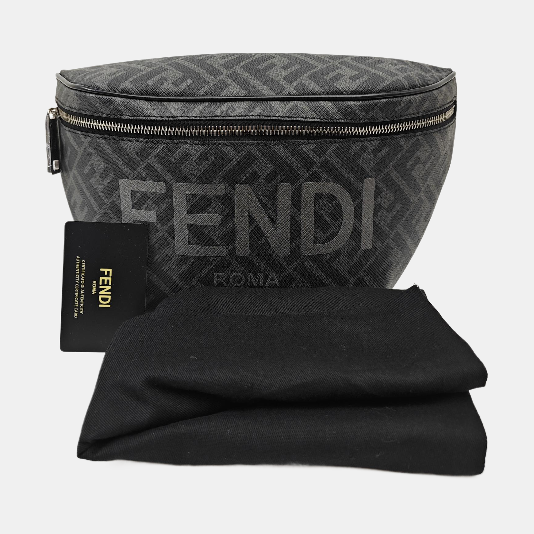 Roma Coated Canvas Black