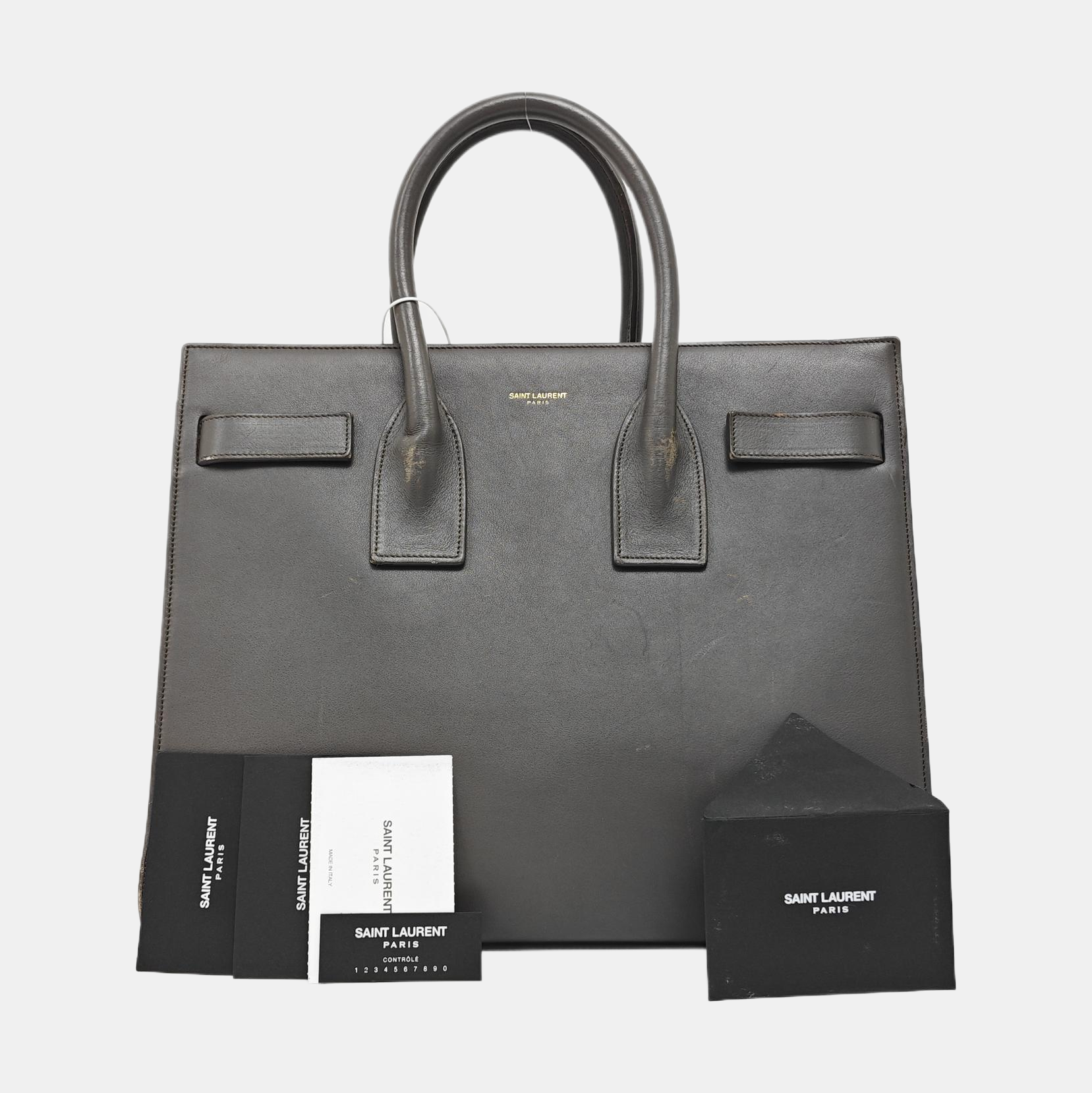 SAC DE JOUR Small Calfskin Gray