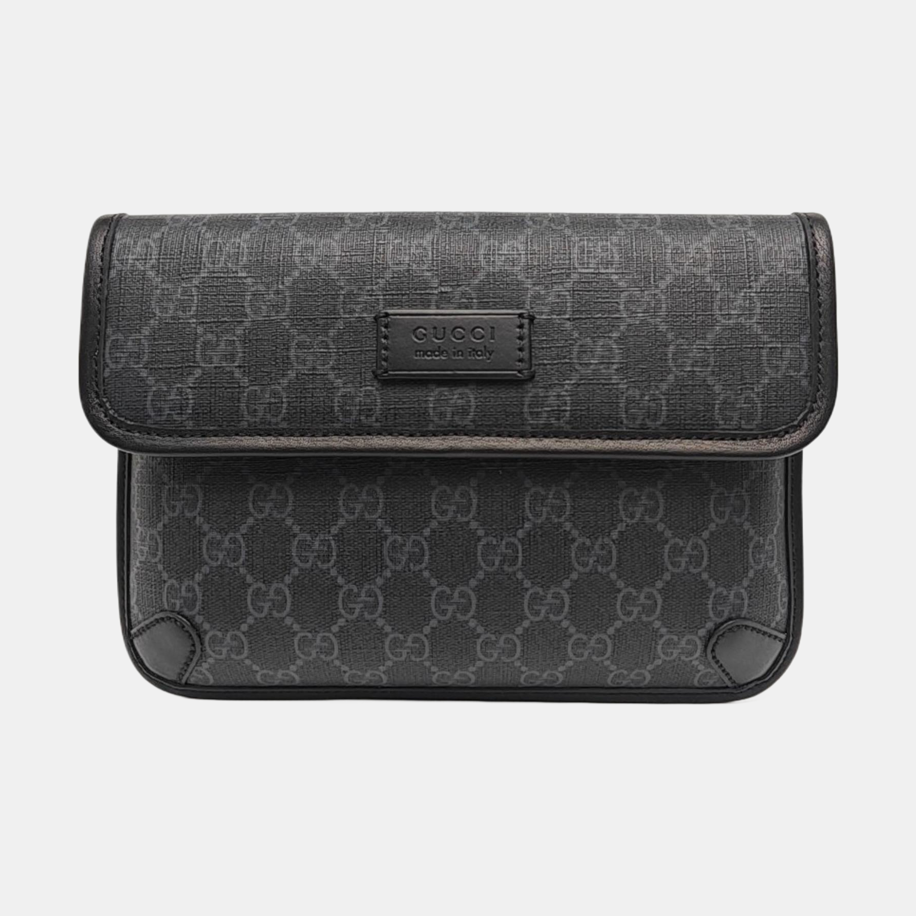Neo Vintage Monogram Coated Canvas Black