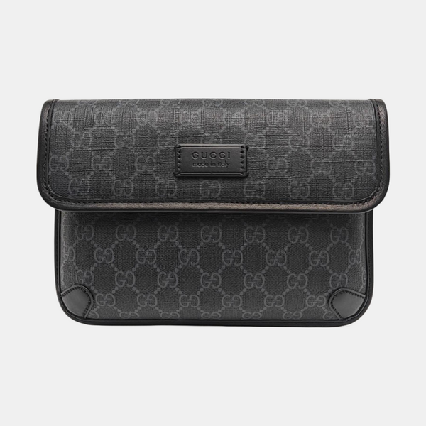 Neo Vintage Monogram Coated Canvas Black