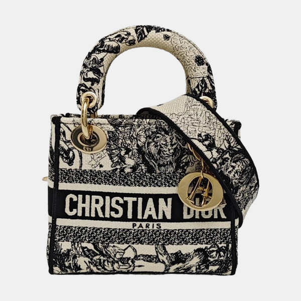 Lady Dior Mini Lona Multicolor