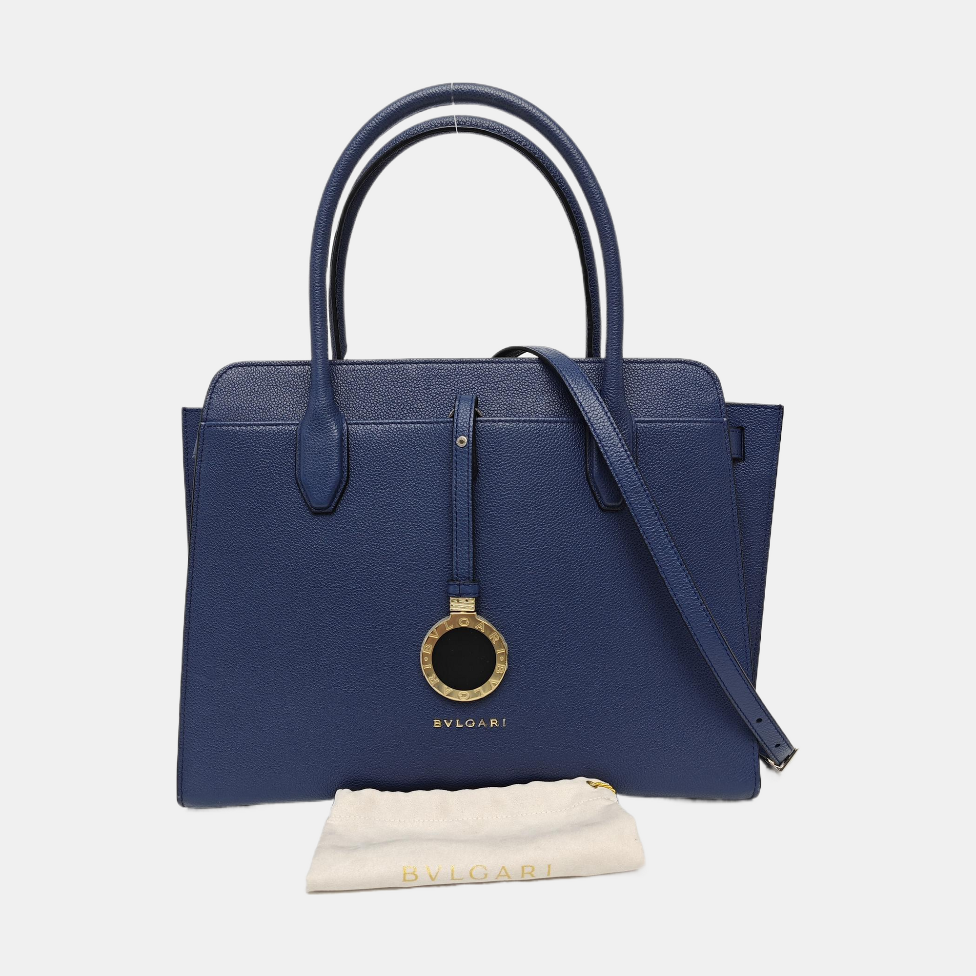 Calfskin Shoulder Bag Blue