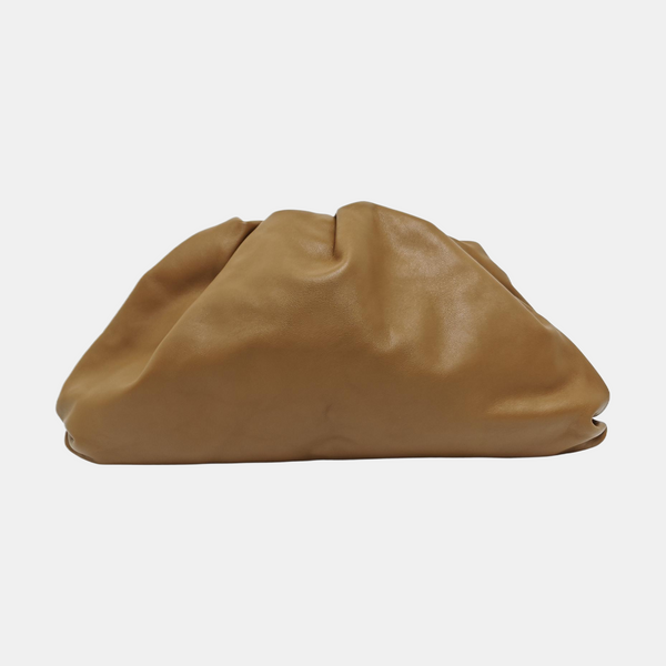 Authenticated pre-owned  The Pouch Calfskin Brown - Clutch at Looply