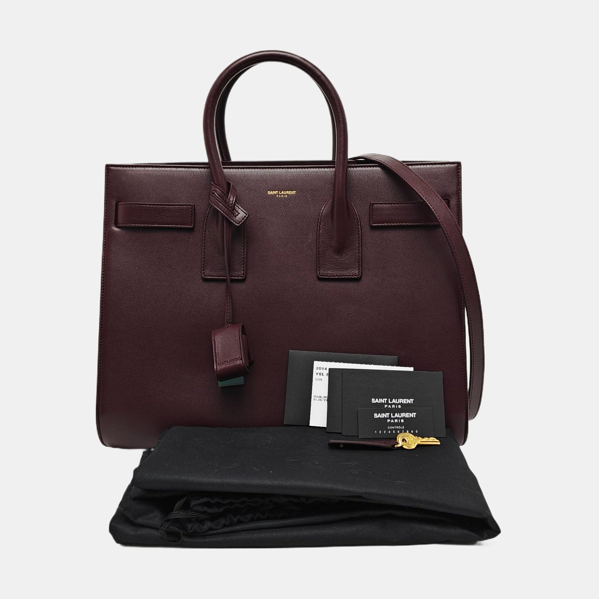 SAC DE JOUR Small Calfskin Red