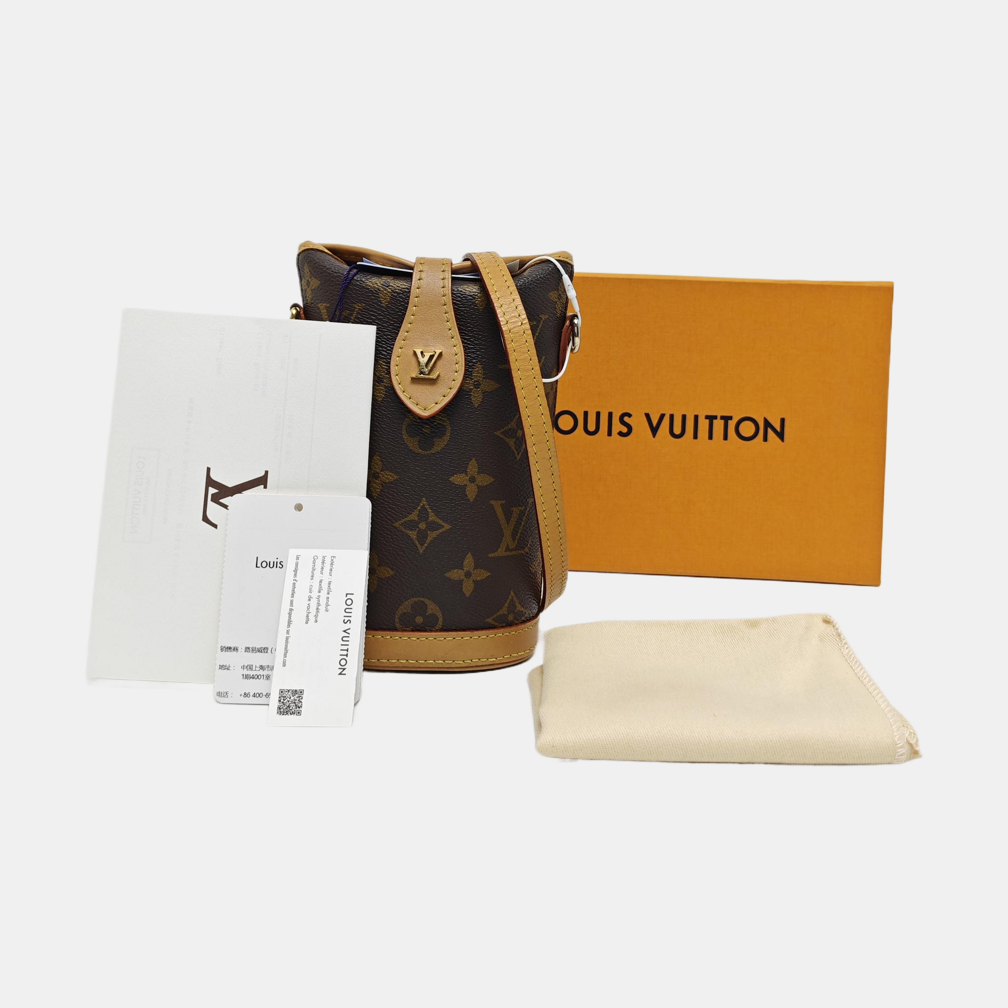 FOLD ME Monogram Coated Canvas Brown