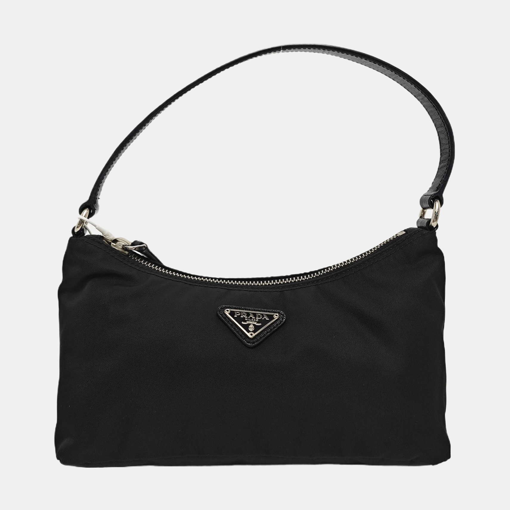 Nylon Top Handle Bag Black