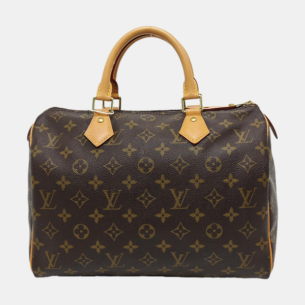 SPEEDY 30 Monogram Coated Canvas Brown
