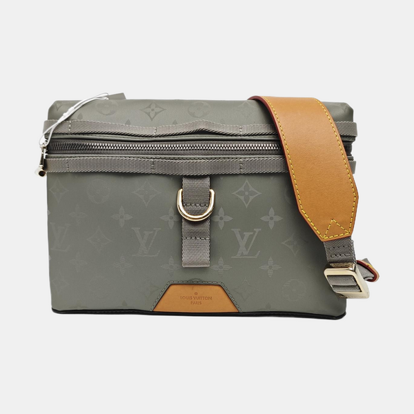 Monogram Special Material Crossbody Bag Gray