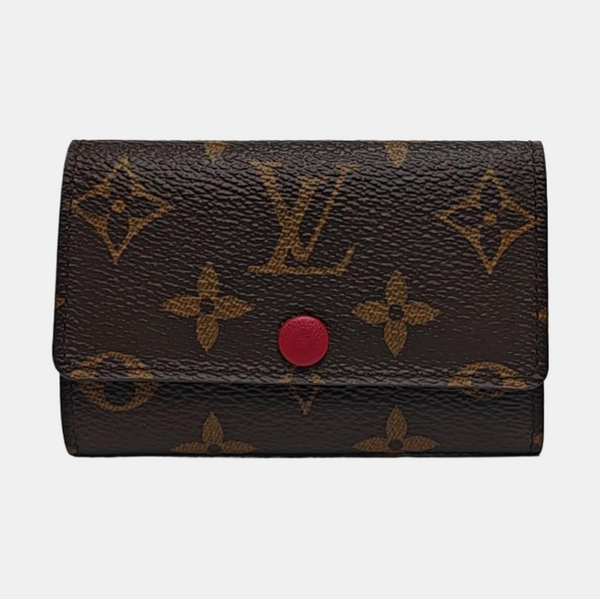 Monogram Coated Canvas Key Pouch Brown