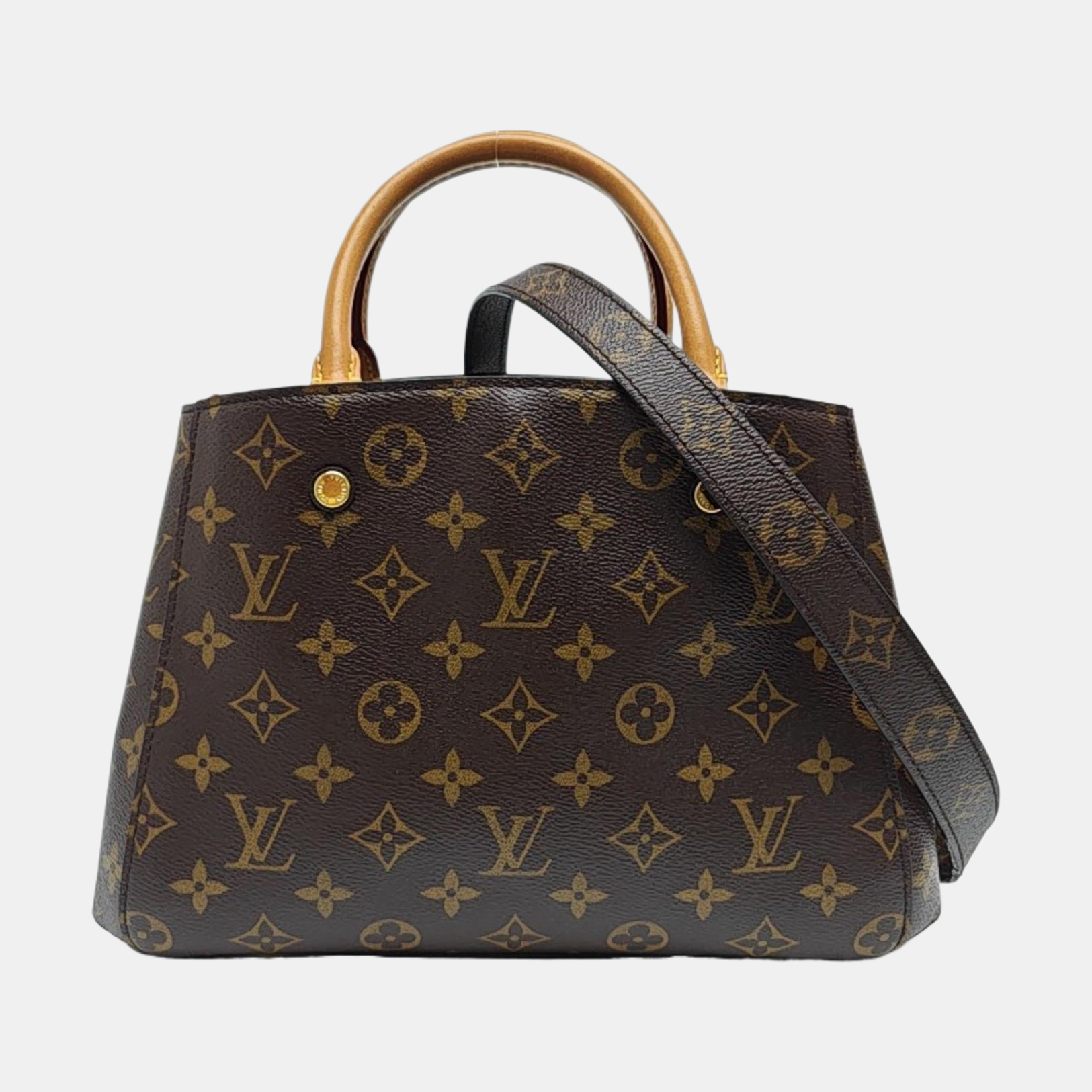 MONTAIGNE Monogram Coated Canvas Brown