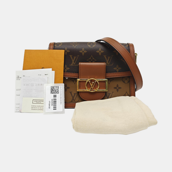 DAUPHINE Mini Coated Canvas Brown