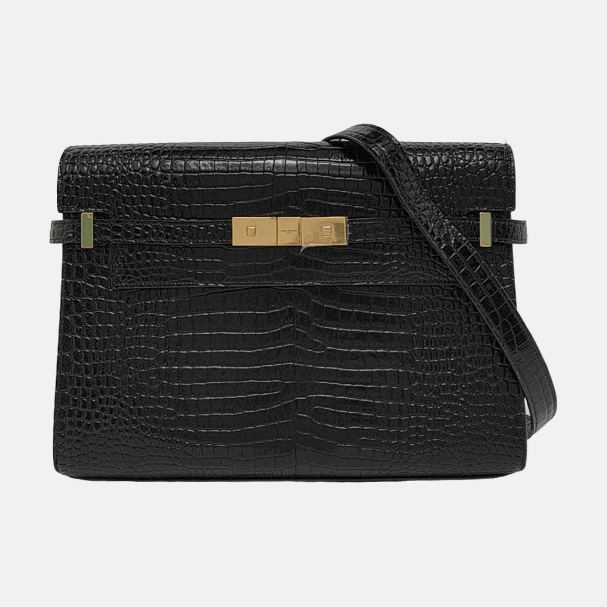 MANHATTAN Medium Calfskin Black