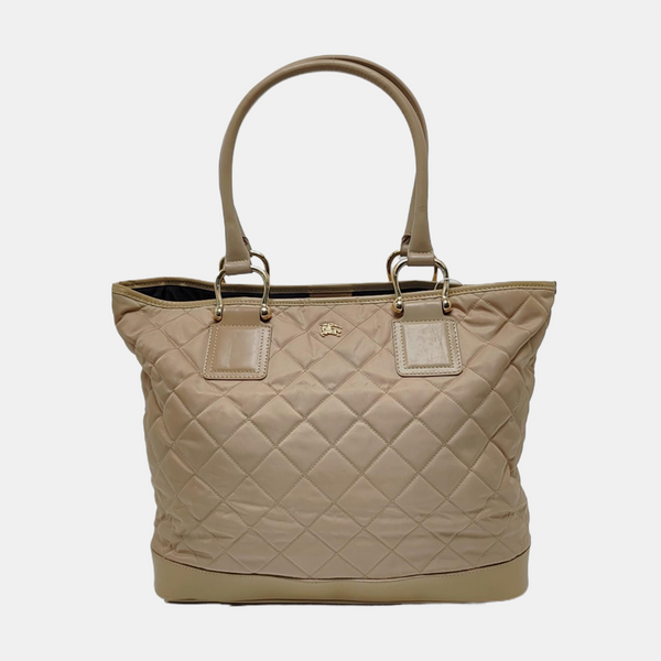 Quilted Nylon Beige