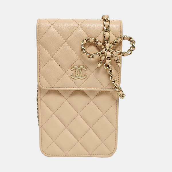 Quilted Grained Calfskin Pink