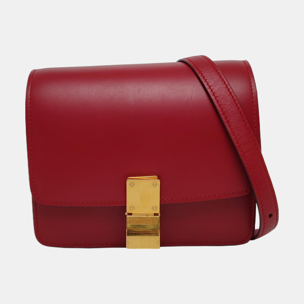 CLASSIC BOX Mini Calfskin Red