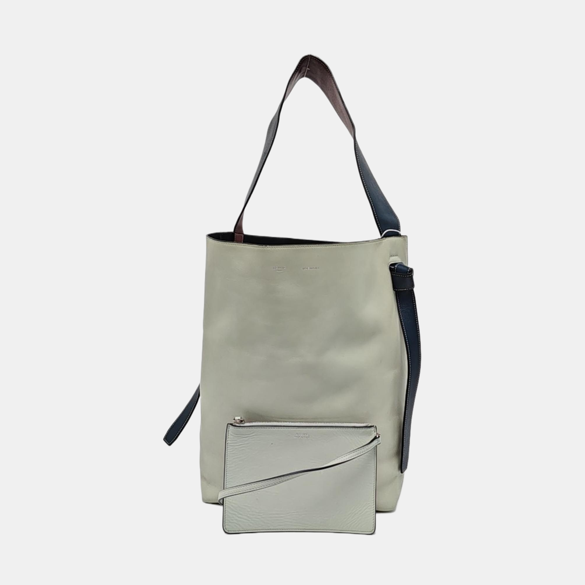TWISTED CABAS Small Calfskin Green