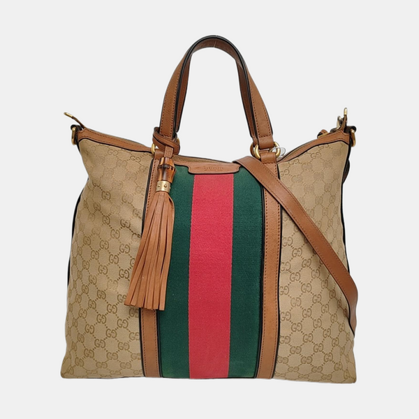 Rania Monogram Canvas Beige