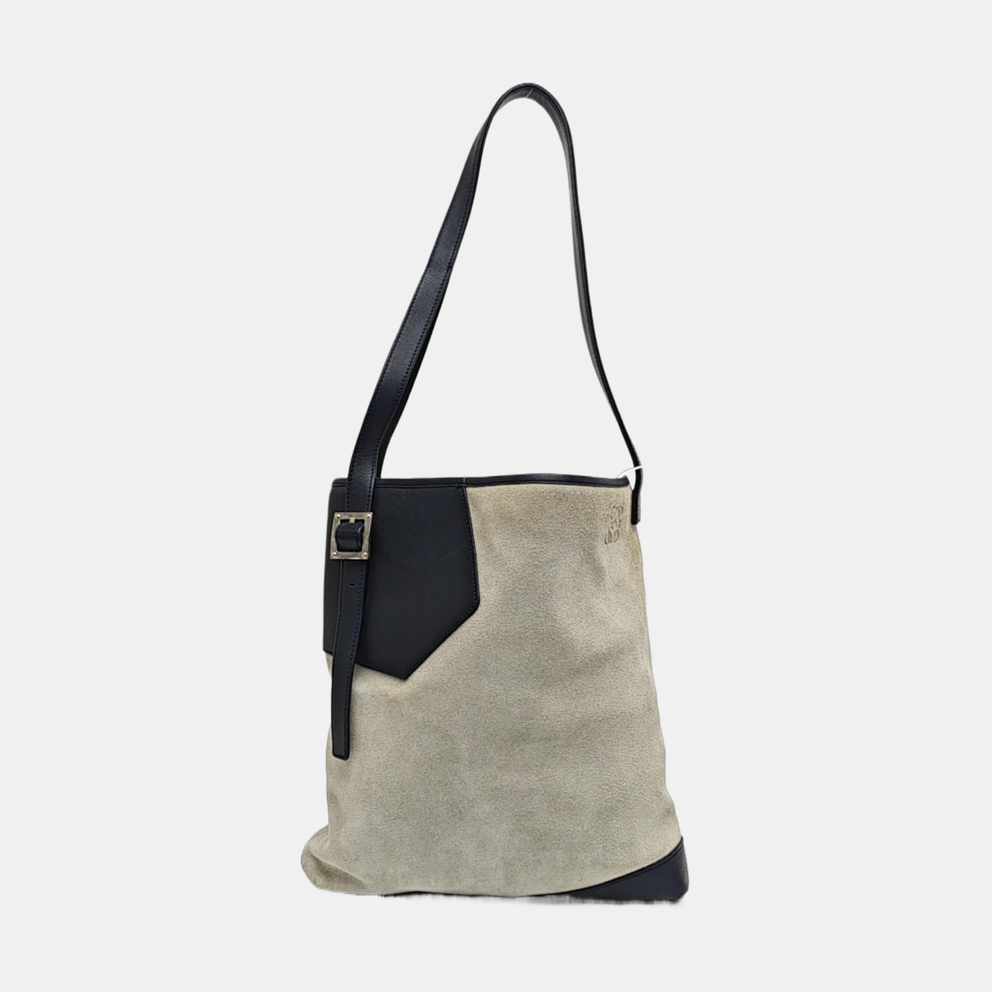 Suede Shoulder Bag Gray