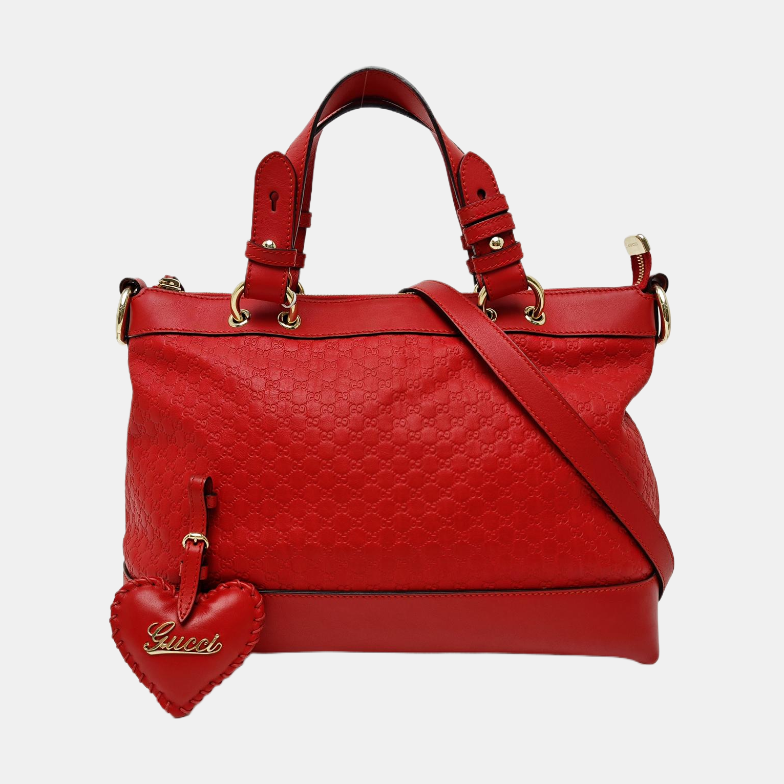 Monogram Calfskin Tote Bag Red