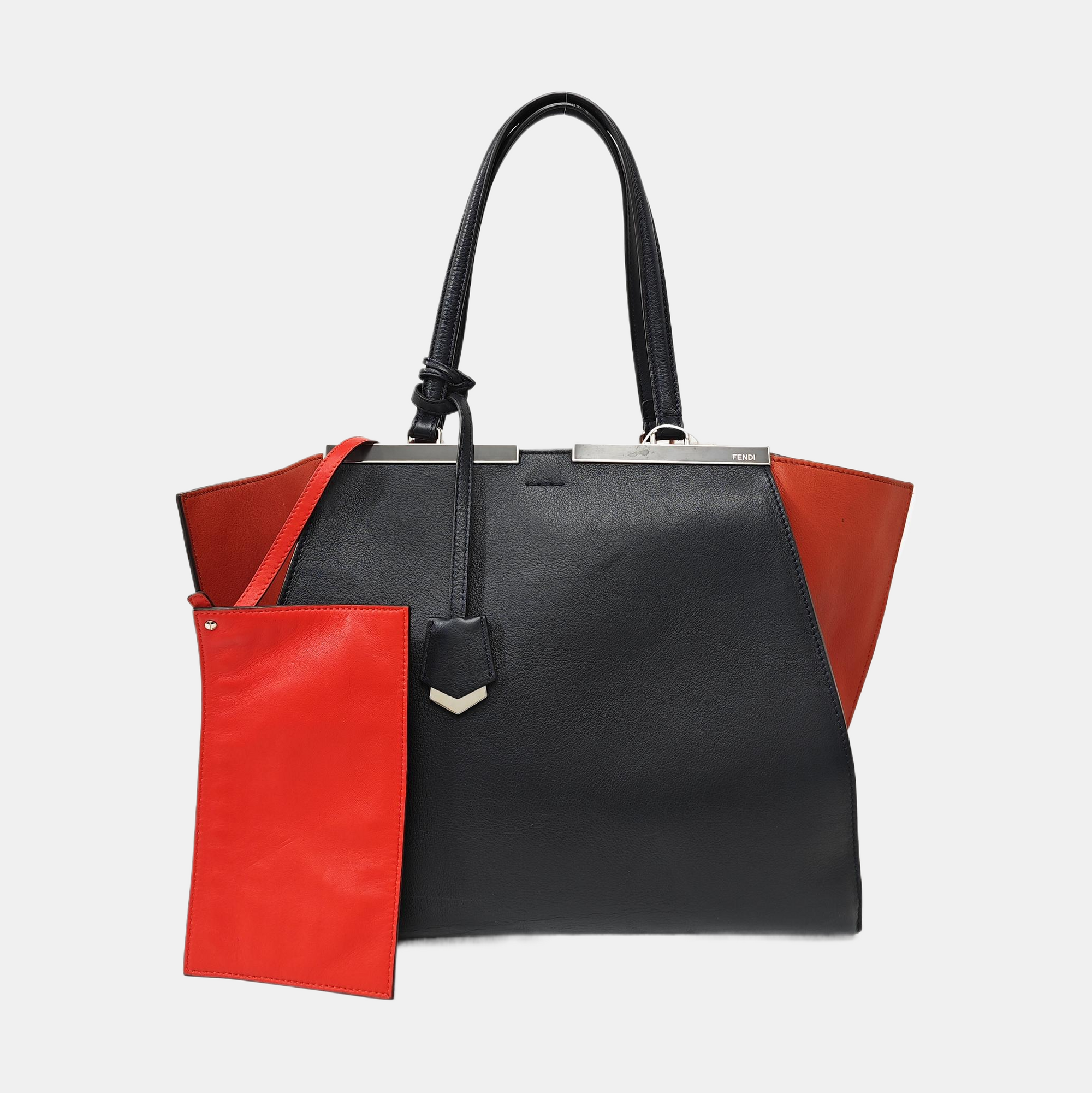 Calfskin Top Handle Bag Blue