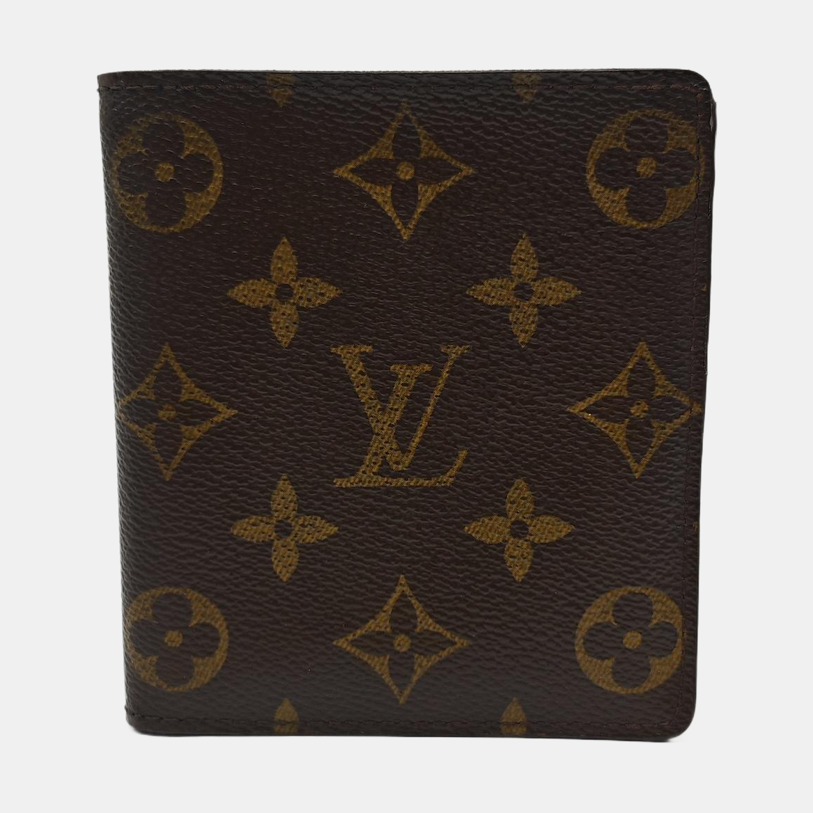 Monogram Coated Canvas Wallet Brown