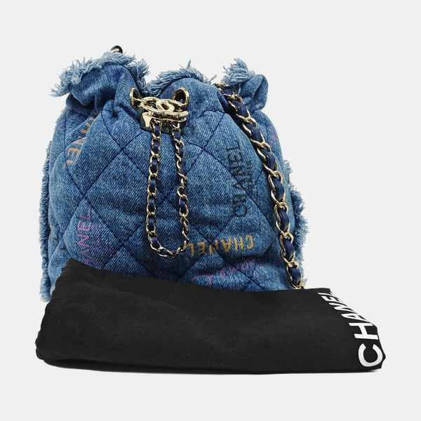 Quilted Denim Blue