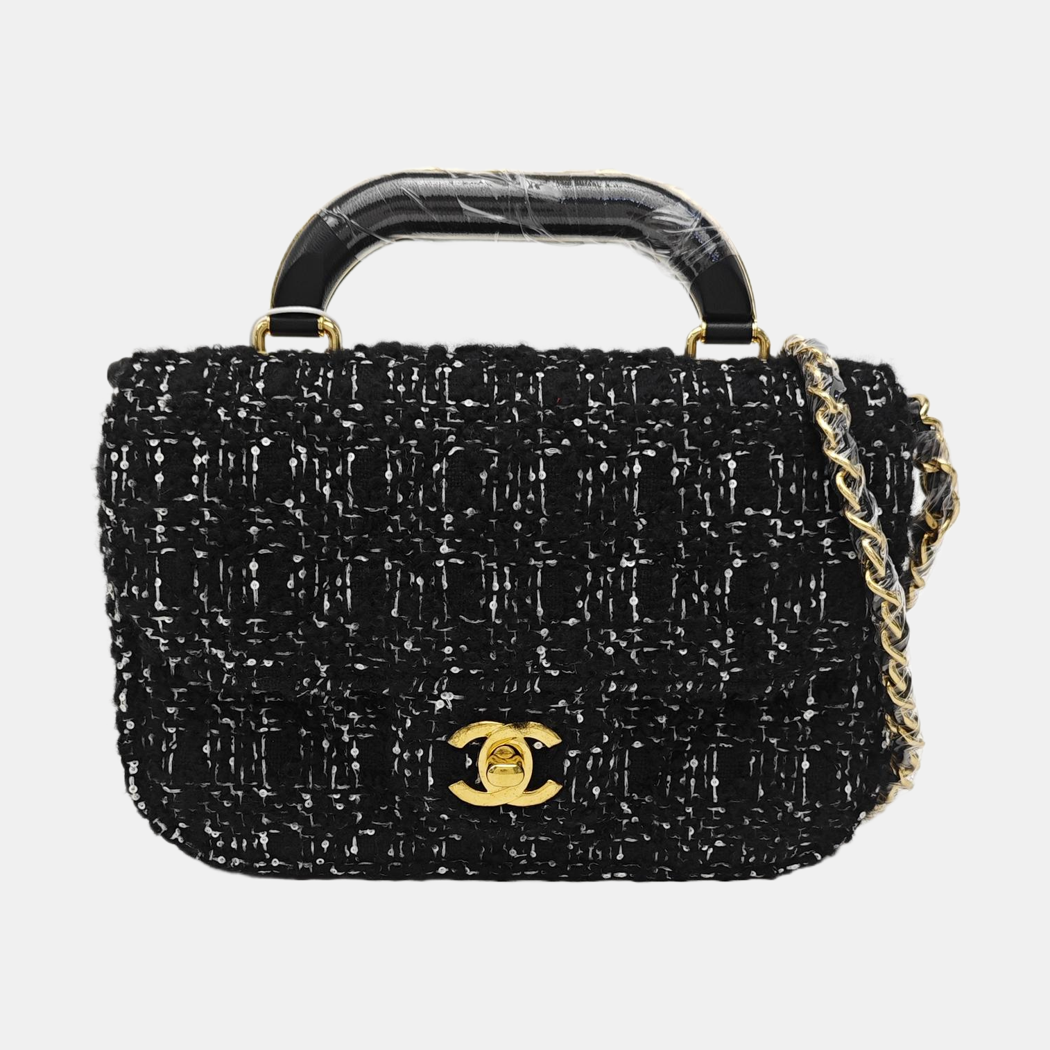 Wool Shoulder Bag Mini Black