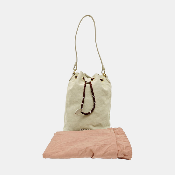 Fabric Bucket Bag Green