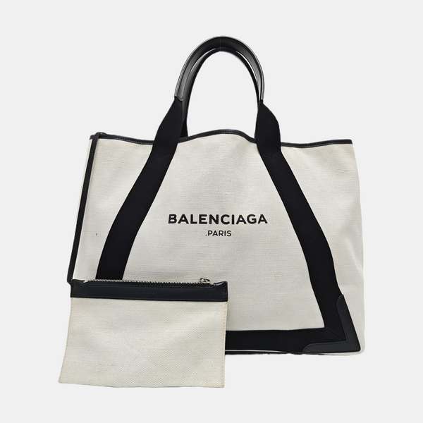 Navy Canvas White